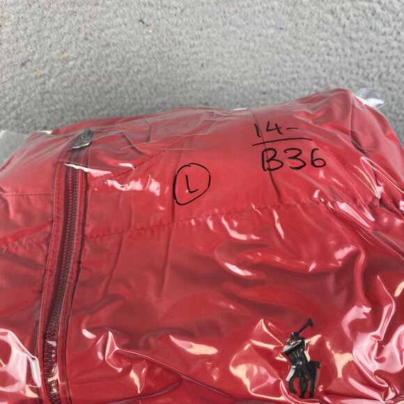 Ralph Lauren Red Puffer Vest - Picture 9 of 9